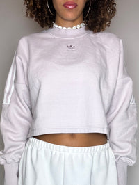 Light pink cropped sweatshirt ADIDAS S vintage