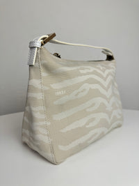 Sac Zucchino Vitello blanc zebré FENDI vintage