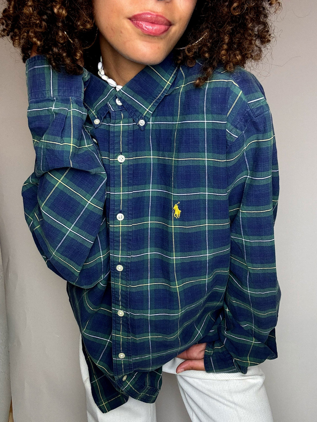 Vintage XL Ralph Lauren kariertes Hemd