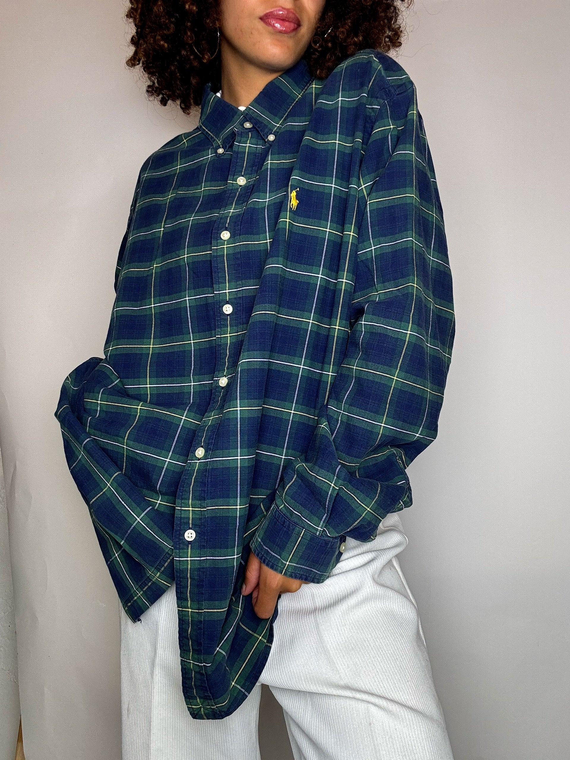 Chemise à carreaux RALPH LAUREN XL vintage