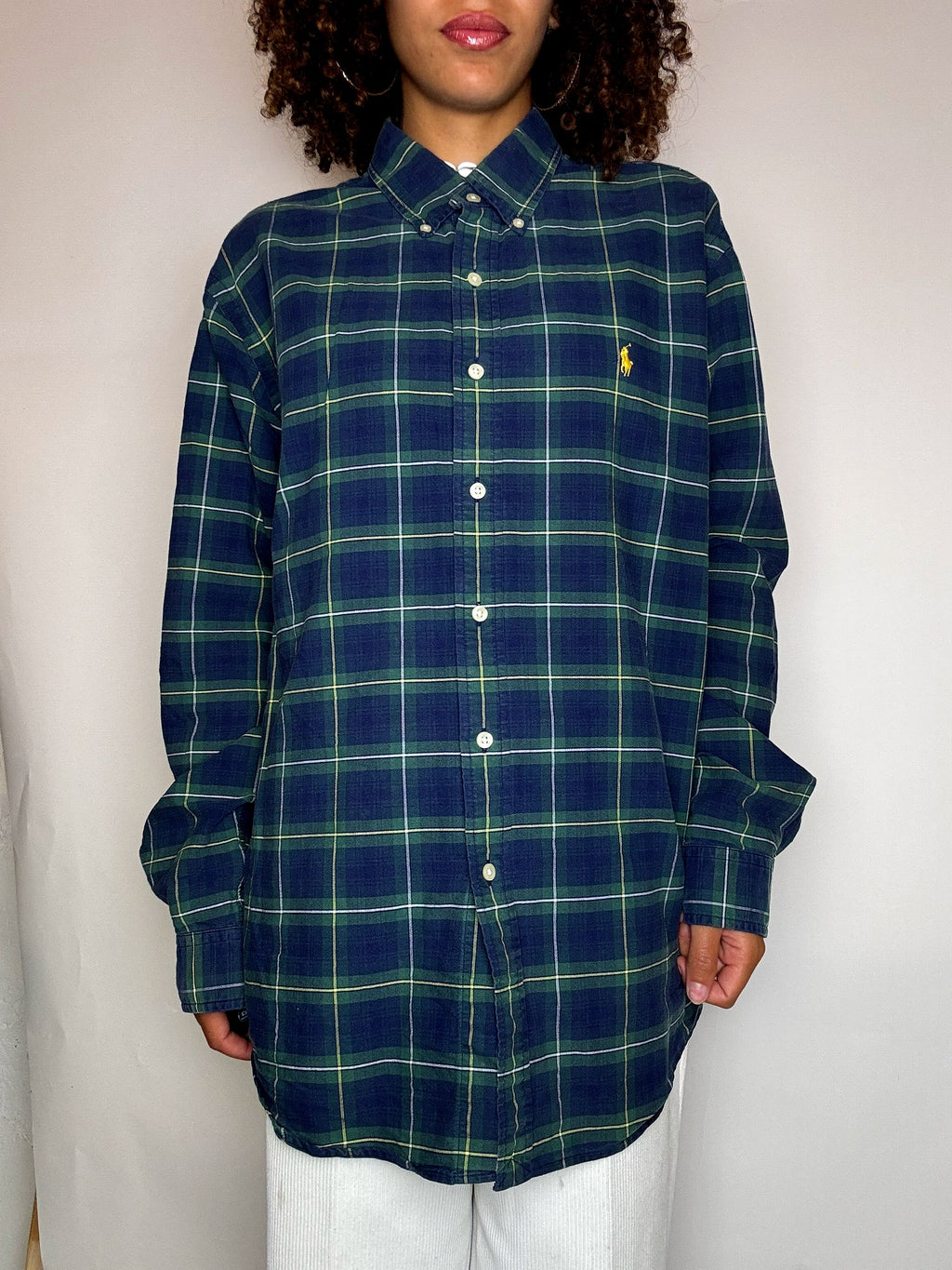 Vintage XL Ralph Lauren kariertes Hemd