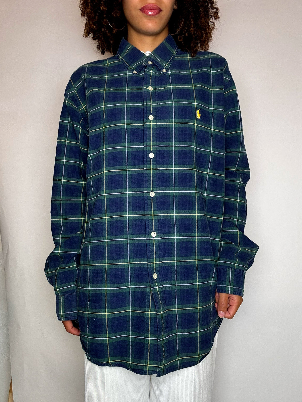 Vintage XL Ralph Lauren kariertes Hemd