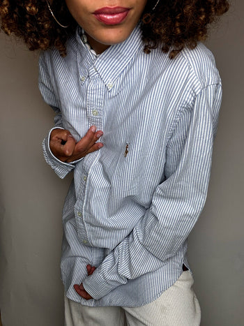 Chemise rayée RALPH LAUREN L vintage