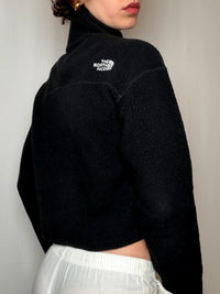 Polaire noire cropped North Face S vintage