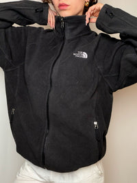 Polaire noire à zip North Face L vintage