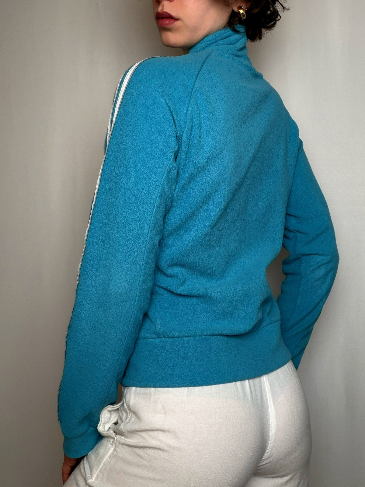 Polaire zippée bleu Adidas M vintage