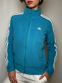 Polaire zippée bleu Adidas M vintage