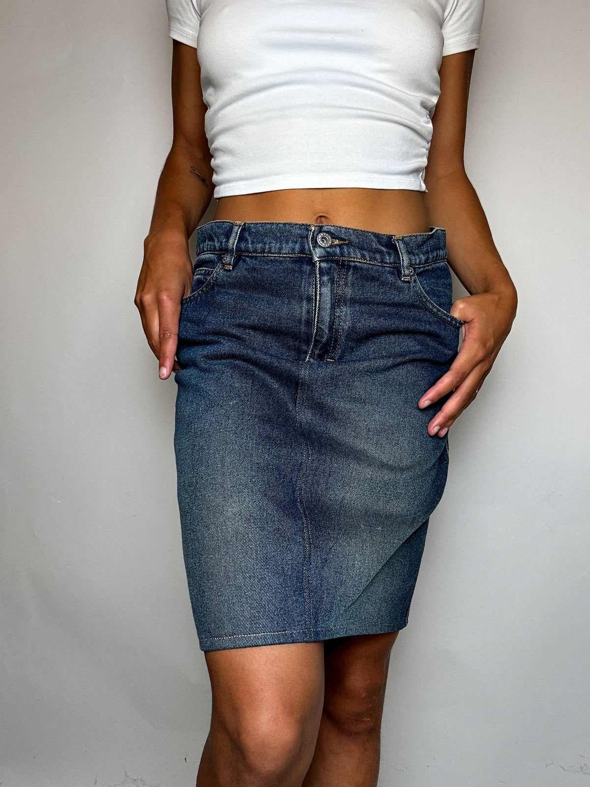 Jupe en jean S/M vintage