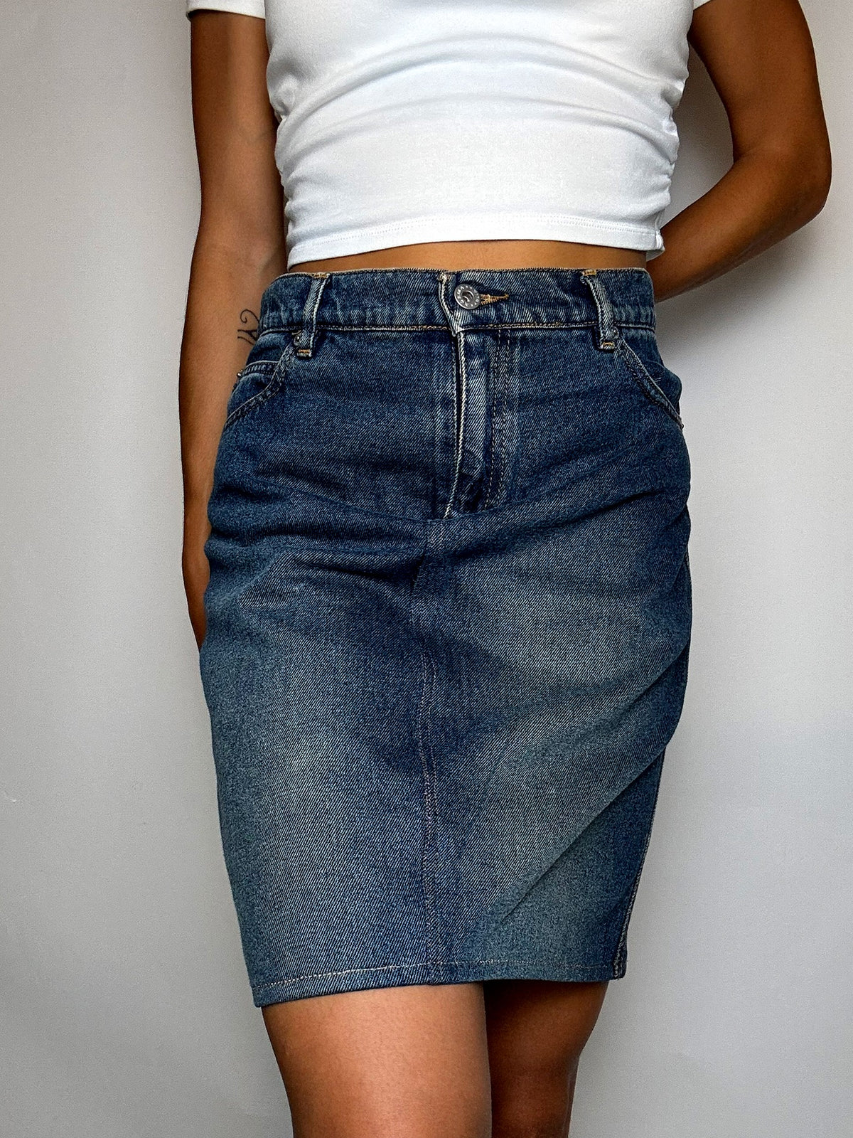 Jupe en jean S/M vintage