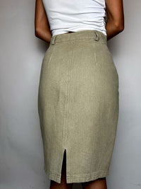 Jupe crayon beige S vintage