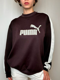 Sweat crewneck brun PUMA M vintage