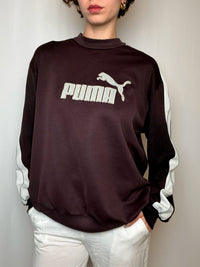 Sweat crewneck brun PUMA M vintage