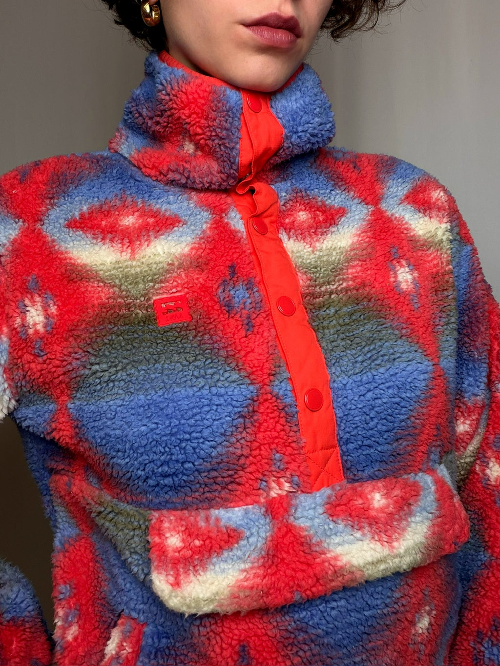Polaire molletonnée à zip BILLABONG XS vintage