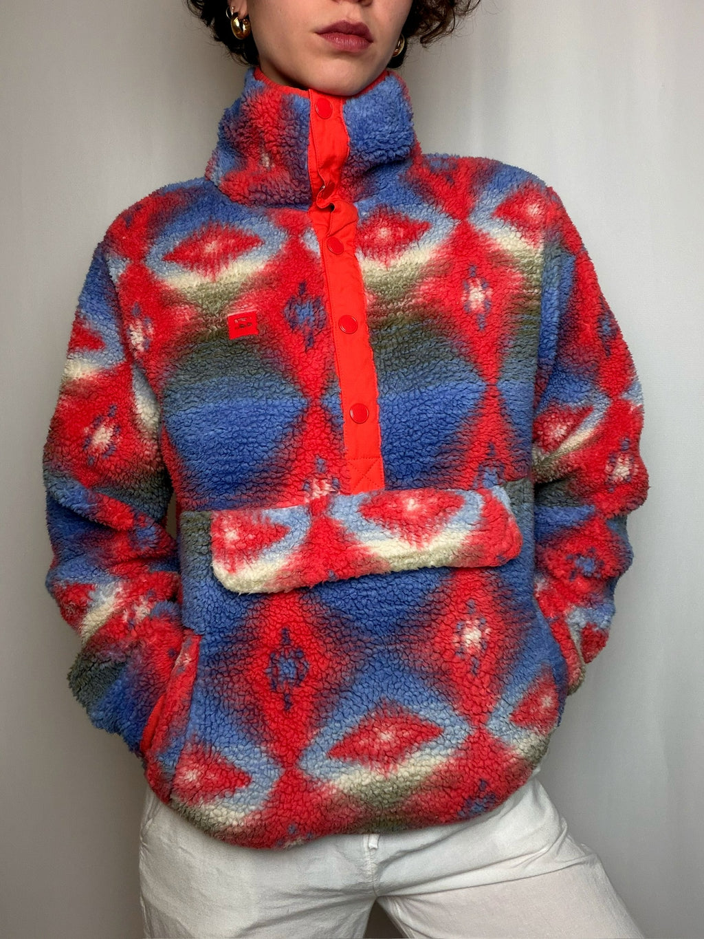 Polaire molletonnée à zip BILLABONG XS vintage
