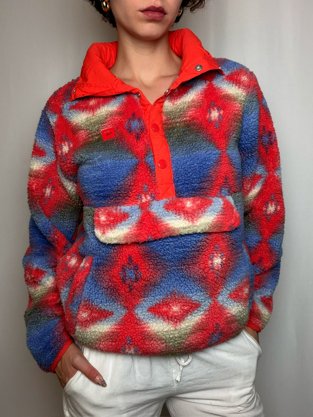 Polaire molletonnée à zip BILLABONG XS vintage