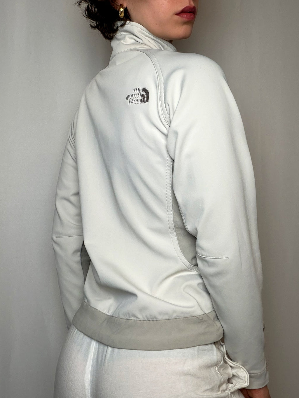 Polaire blanche North Face XS vintage
