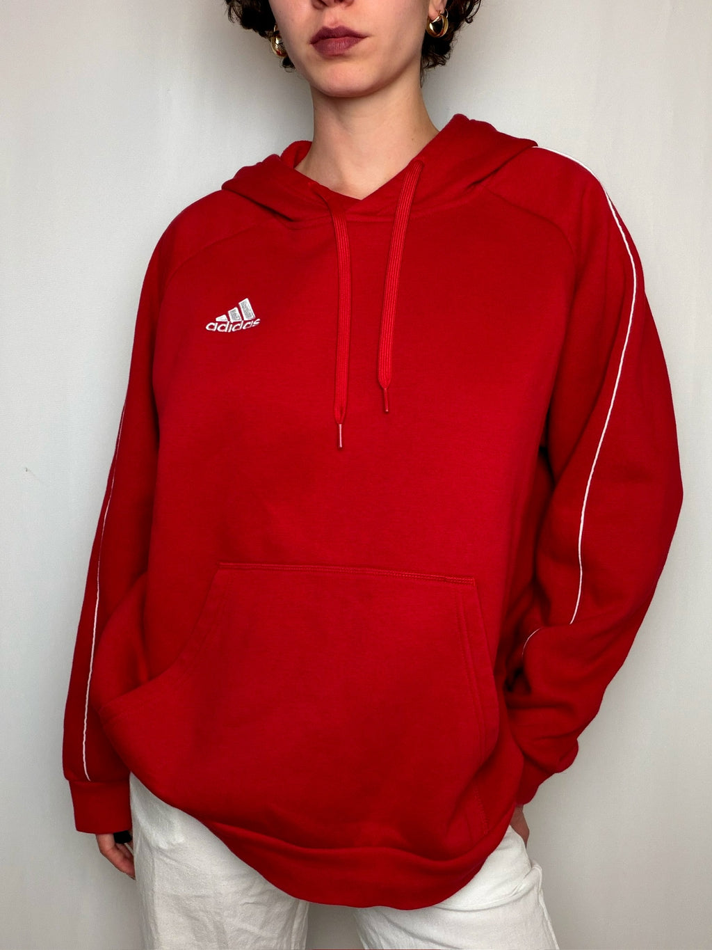 Hoodie rouge Adidas XL vintage