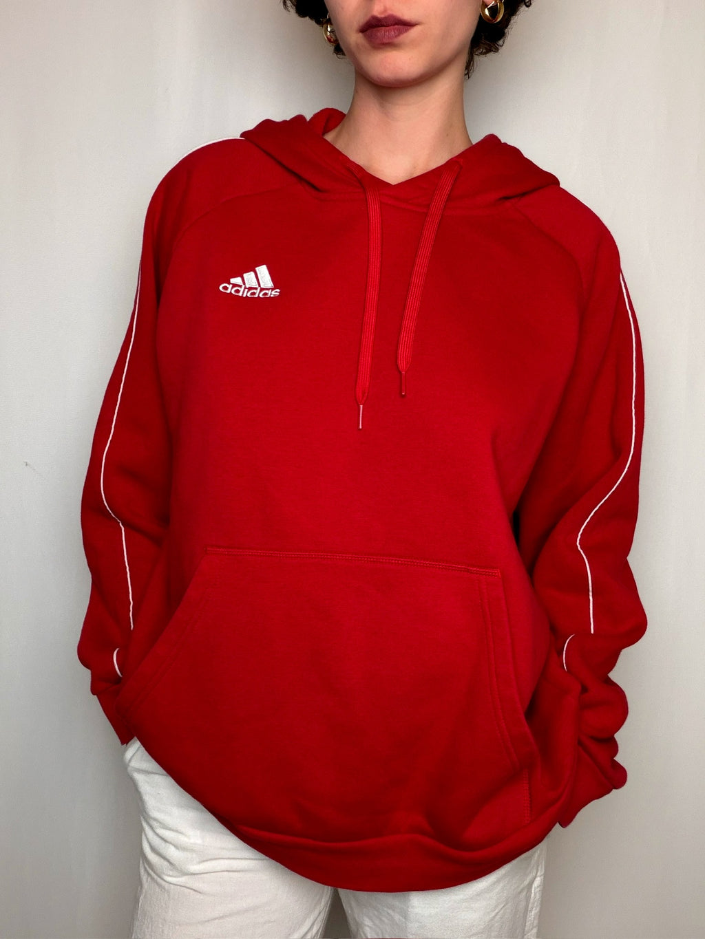 Hoodie rouge Adidas XL vintage