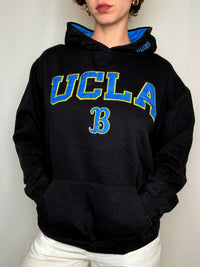 Hoodie campus noir UCLA L vintage