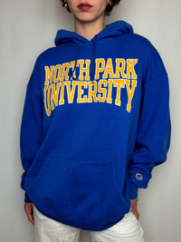 Hoodie campus bleu roi Champion XL vintage