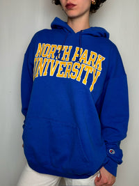 Hoodie campus bleu roi Champion XL vintage