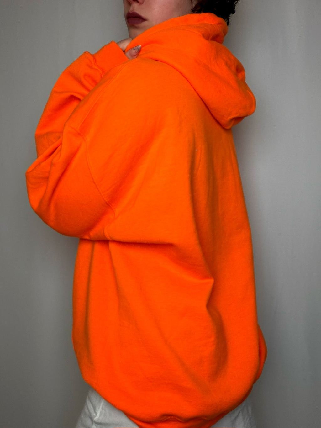 Hoodie orange vif XL vintage