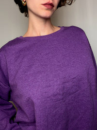 Sweat basique crewneck violet L vintage