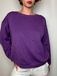 Sweat basique crewneck violet L vintage
