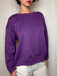 Sweat basique crewneck violet L vintage