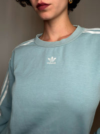 Sweat crewneck babyblue Adidas XS vintage
