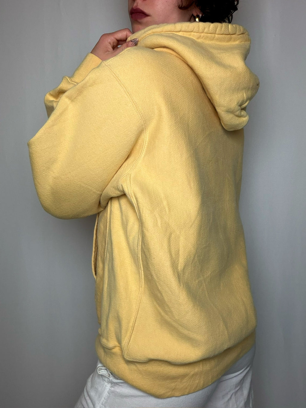 Hoodie jaune campus M vintage