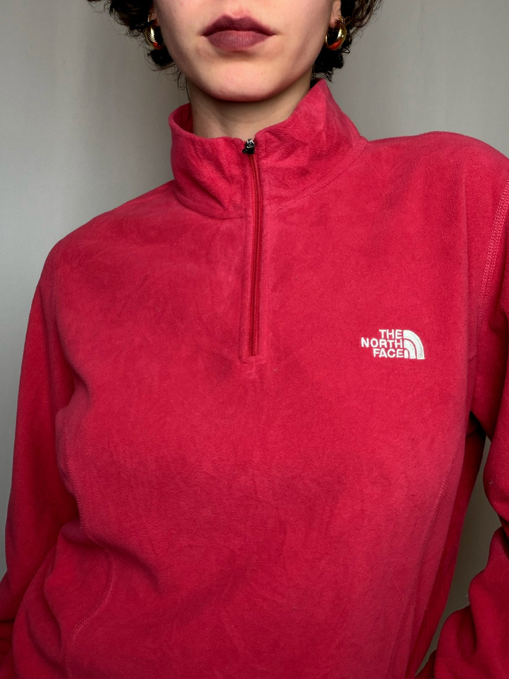 Polaire rouge North Face XL vintage