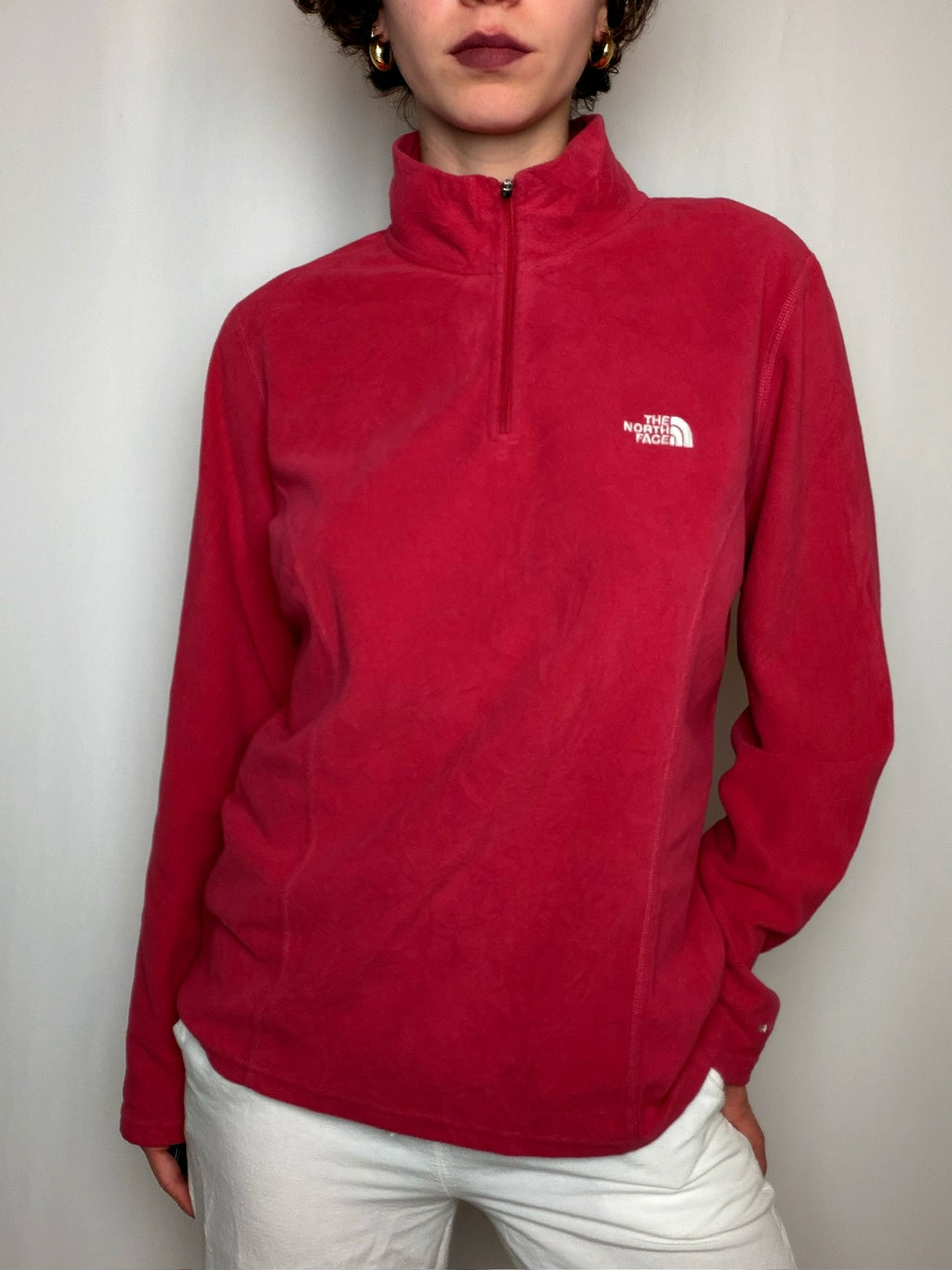 Polaire rouge North Face XL vintage