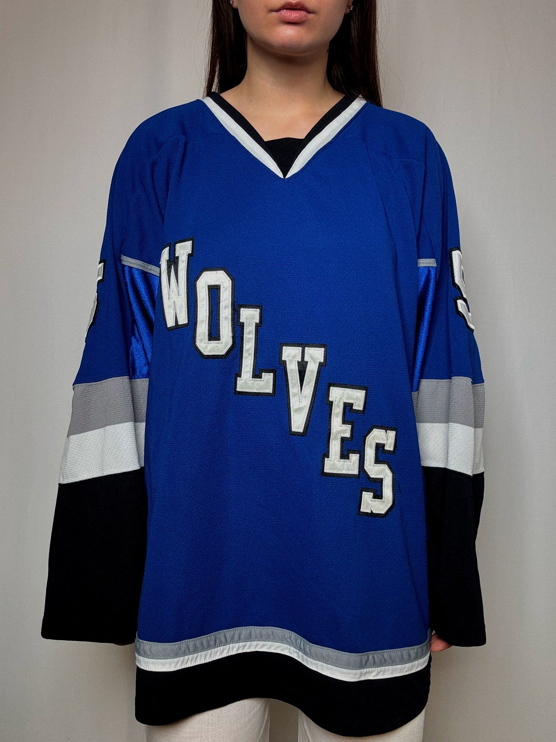 Maillot de hockey bleu XL vintage