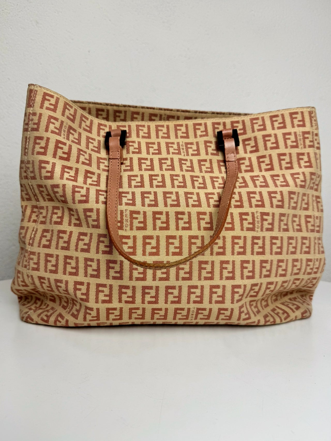 Sac cabas en toile monogrammée FENDI Vintage