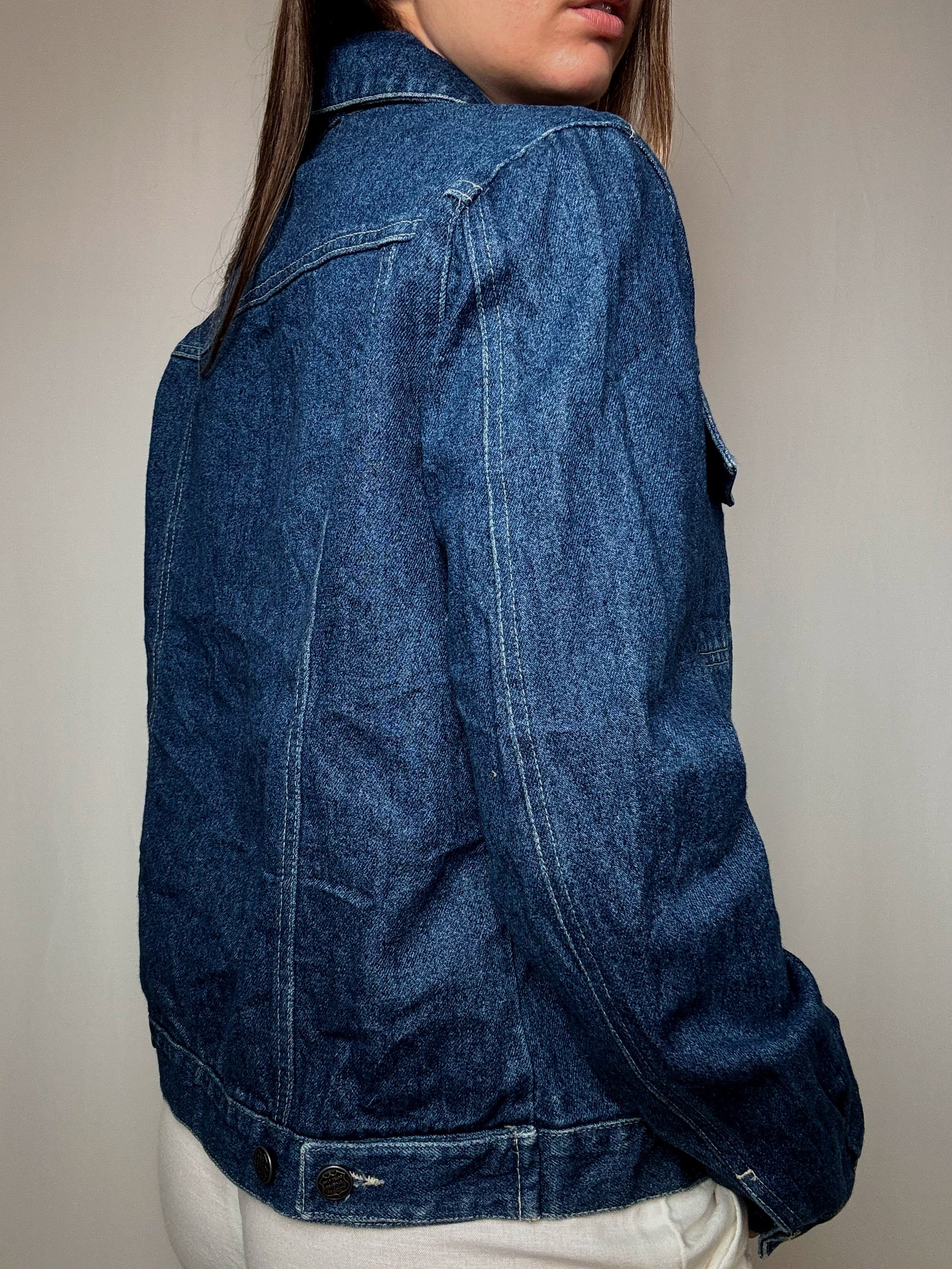 Veste en denim brut L vintage