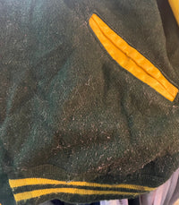 Bomber varsity vert&jaune XL vintage