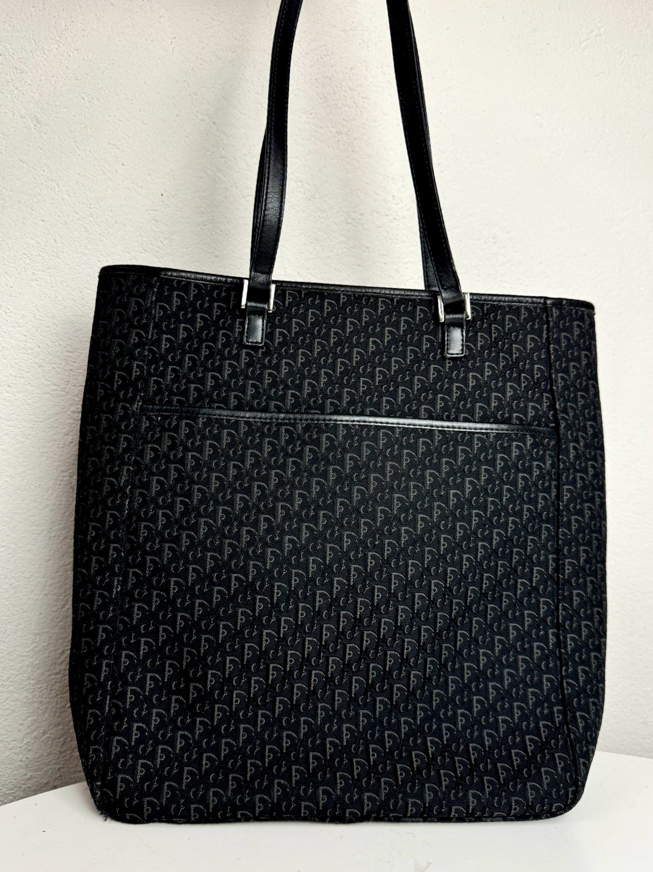 Sac fourre-tout noir trotter DIOR vintage