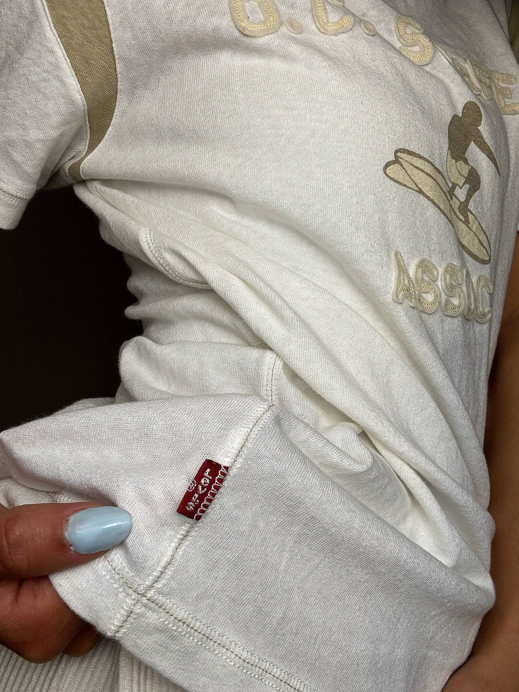LEVI'S S vintage white short-sleeved T-shirt