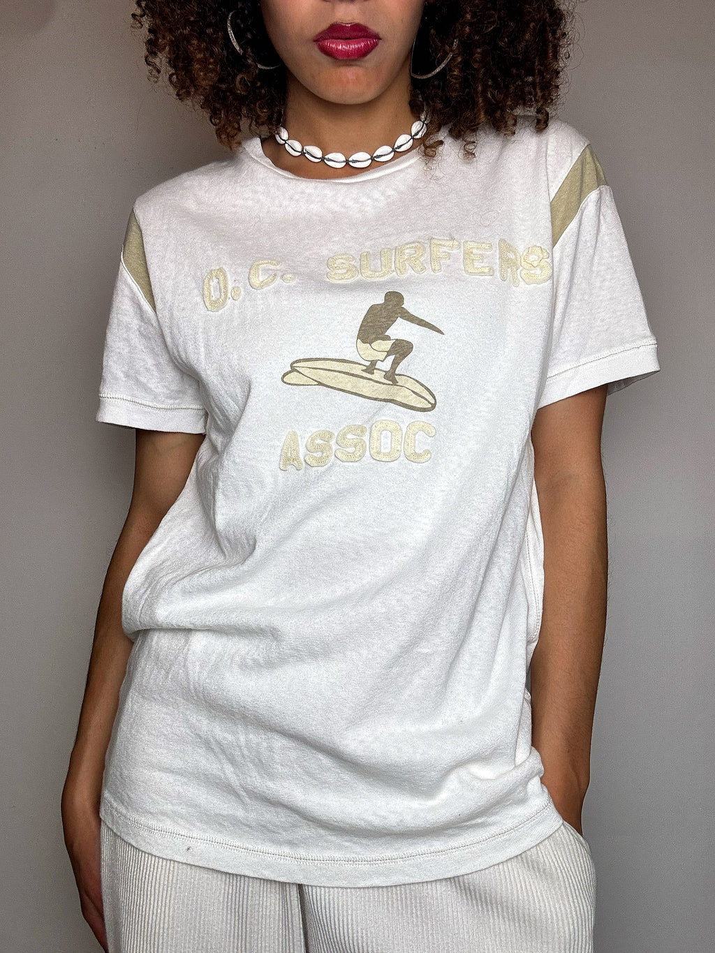 LEVI'S S vintage white short-sleeved T-shirt