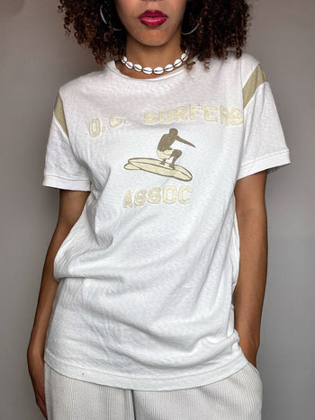 Tee shirt manche courte blanc LEVI'S S vintage