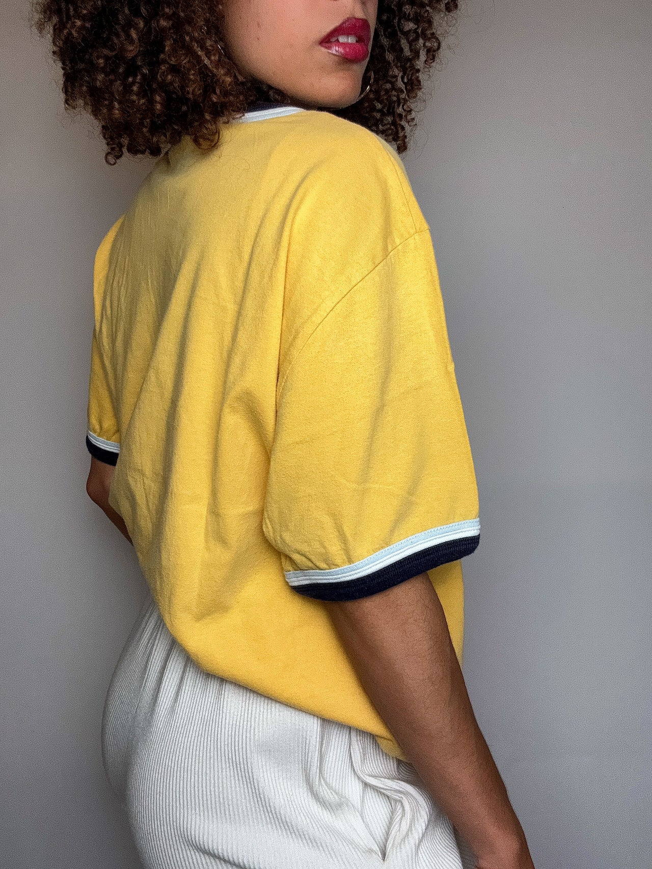 Tee shirt manches courtes jaune LEVI'S XL vintage