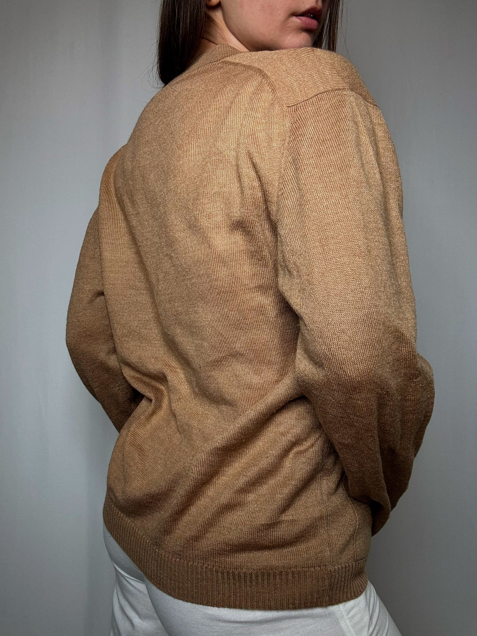 Cardigan beige Lacoste 2XL vintage