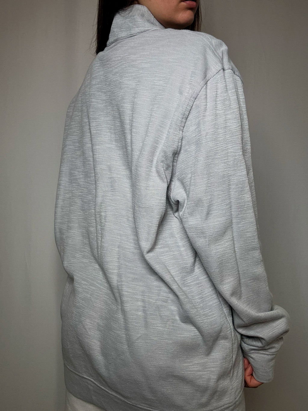 Grauer Trucker-Pullover XL, Vintage