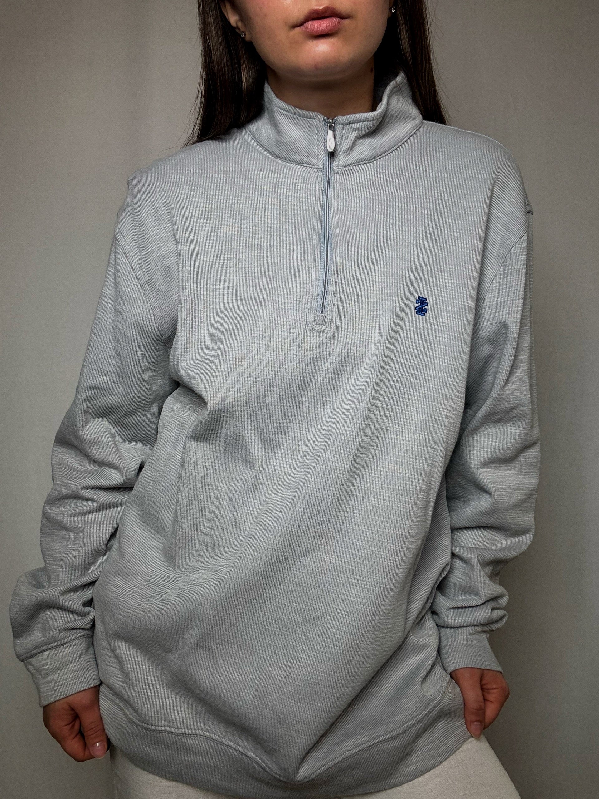 Sweat camioneur gris XL vintage