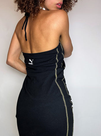 Robe dos nu noire PUMA M vintage