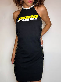 PUMA M vintage black backless dress