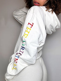 Sweat à capuche blanc LEVI'S L vintage