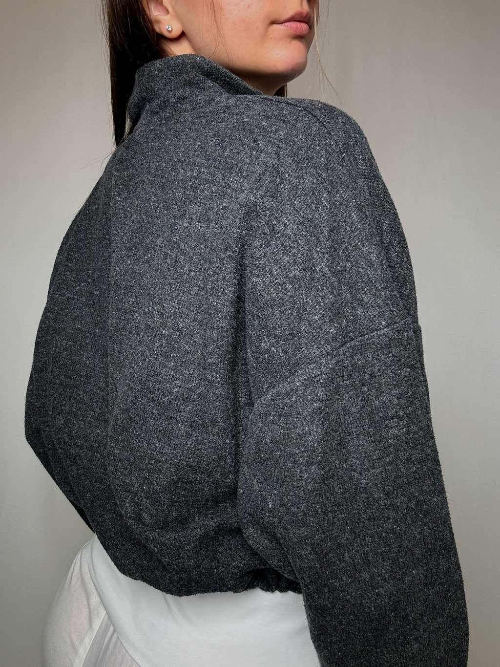 Sweat crop gris Nike L vintage