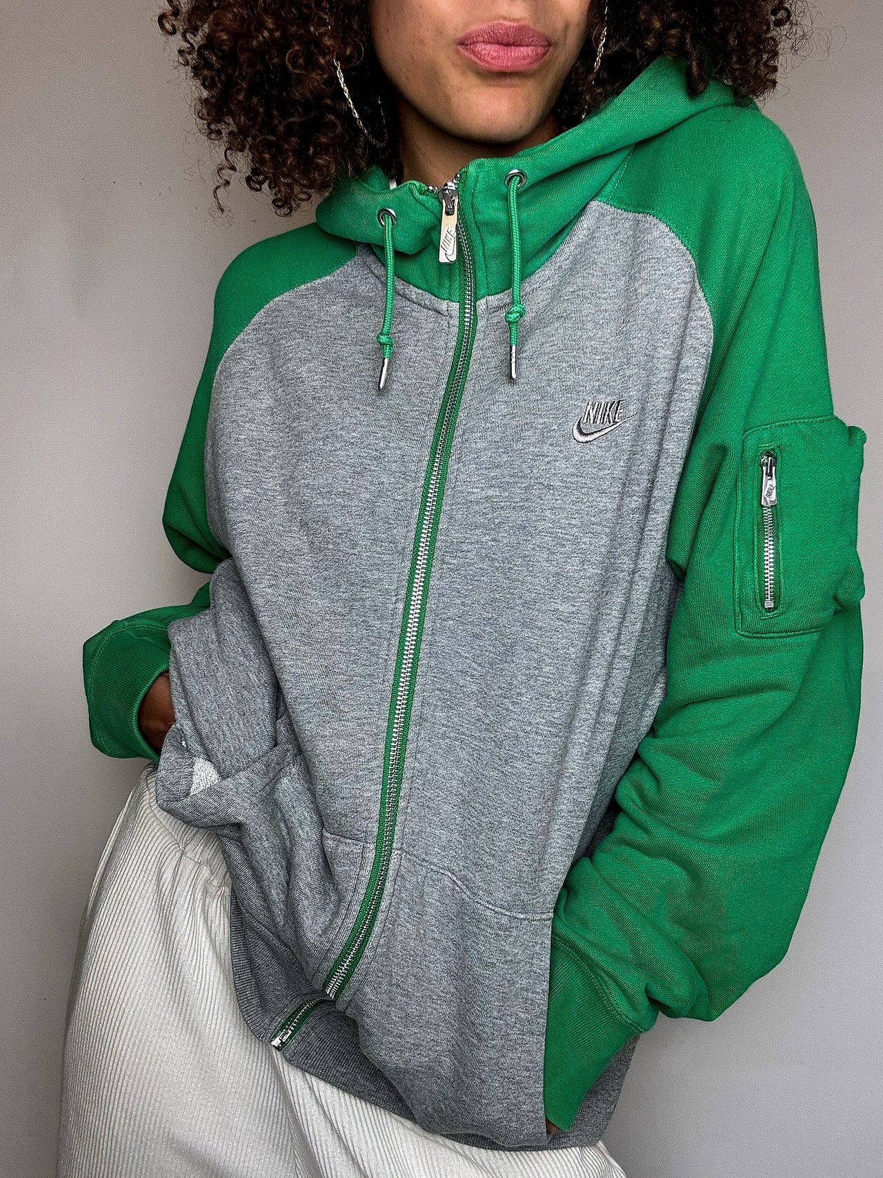 Jacket de sport bicolore NIKE L vintage